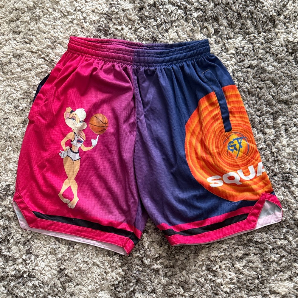 Women's Gradient Pink & Navy Basketball Shorts
